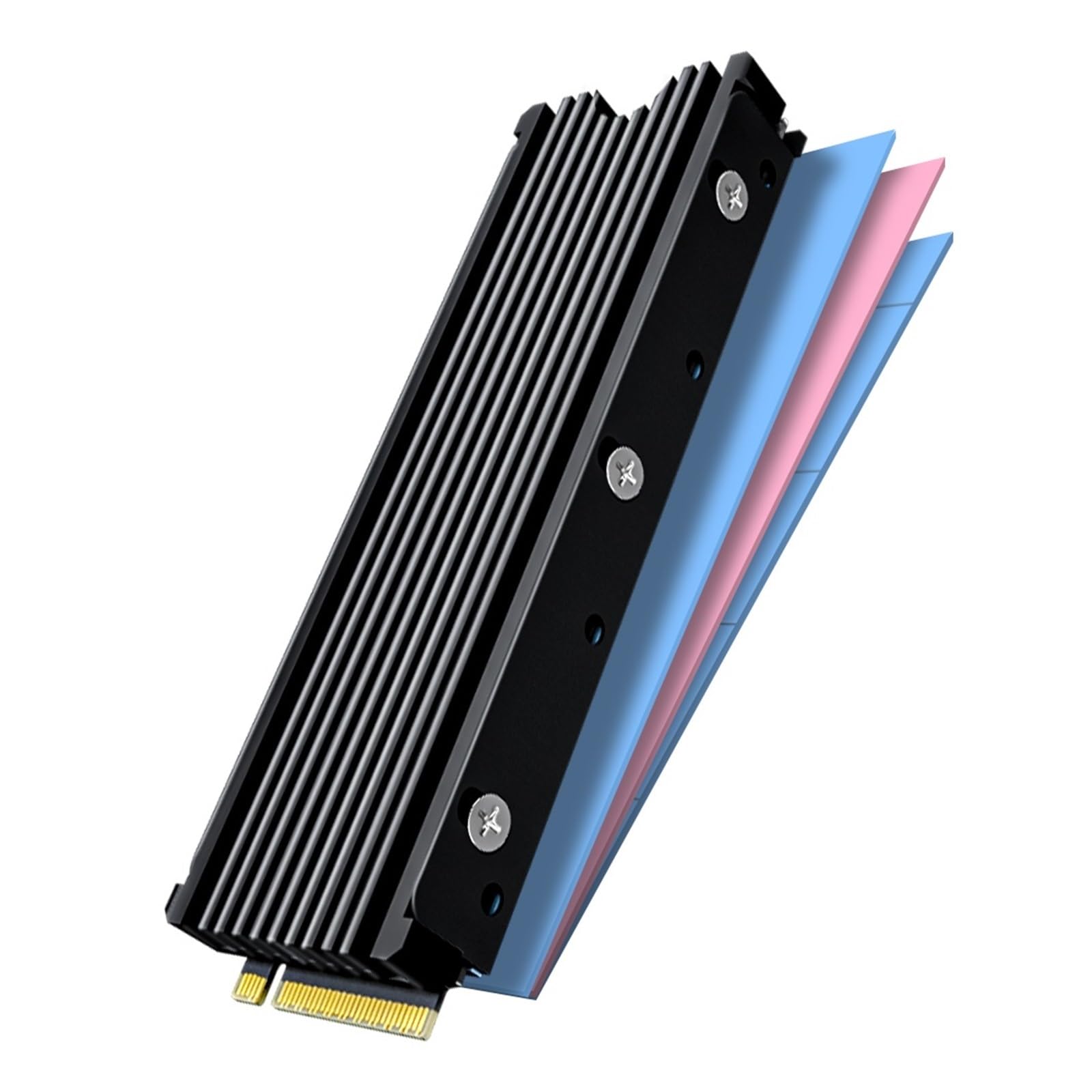Radiateur SSD M.2 2280 double face pour stopper les ralentissements de stockage PC et PS5