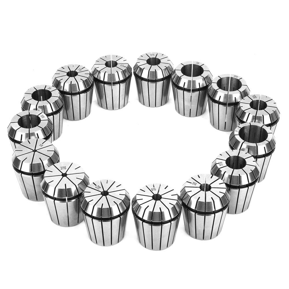 R8 ER40 Collet Chuck Set 15 Pezzi Alta Forza di Serraggio Precisione