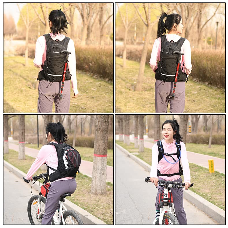 Wanlxc Fahrradrucksack Wasserdicht Rucksäcke Wanderrucksack Outdoor Sport Rucksack Skirucksack Herren & Damen für Alltag Radsport Laufen Wandern