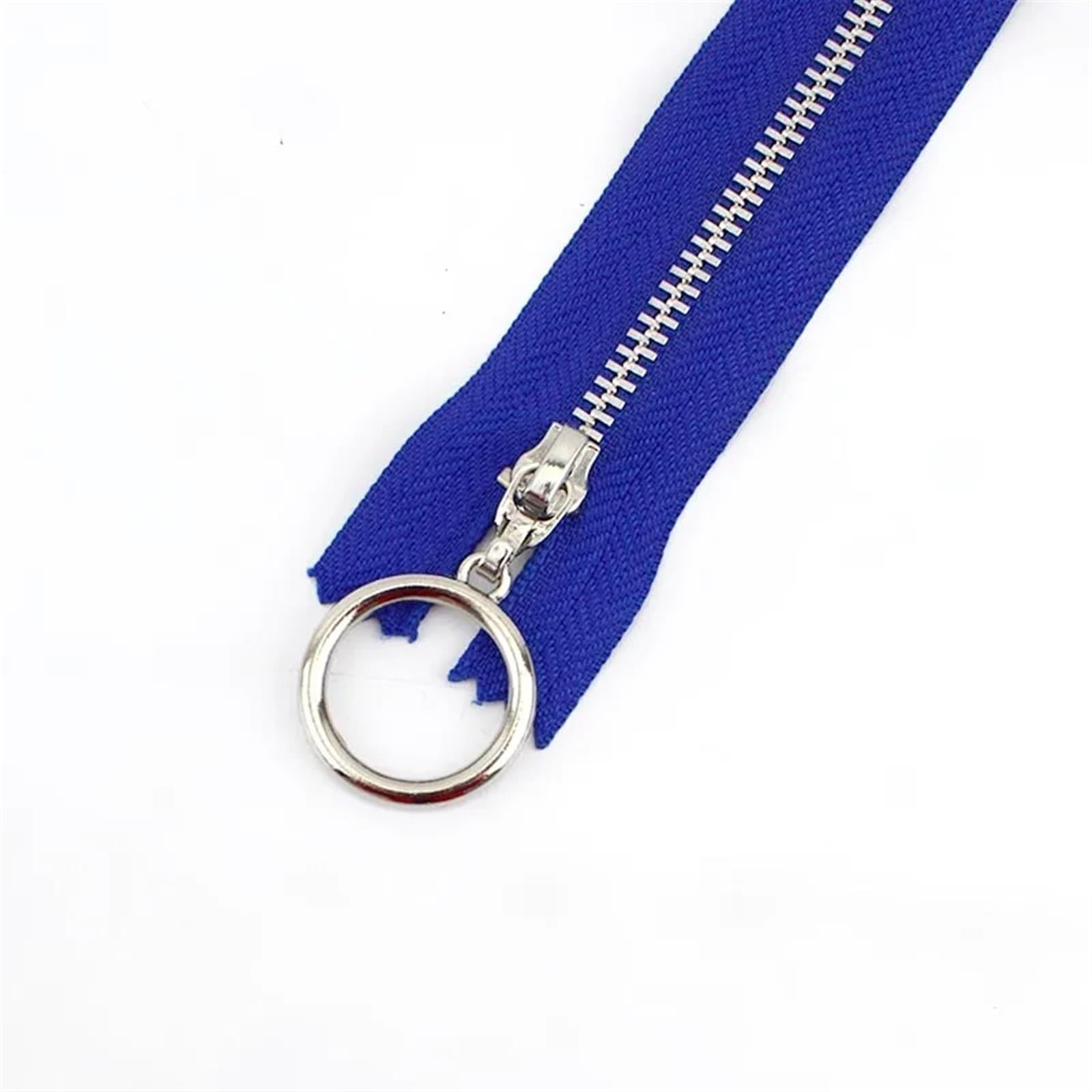 Zipper 5Pcs 15/18/20/25/30cm Zippers Garment Bag Decor Zipper Zip Reapir Kit DIY Sewing Accessories Replacement Zippers (Color : ZA085-RoyalBlue, Size : CLOSEEND-NO3-18CM_5PCS)