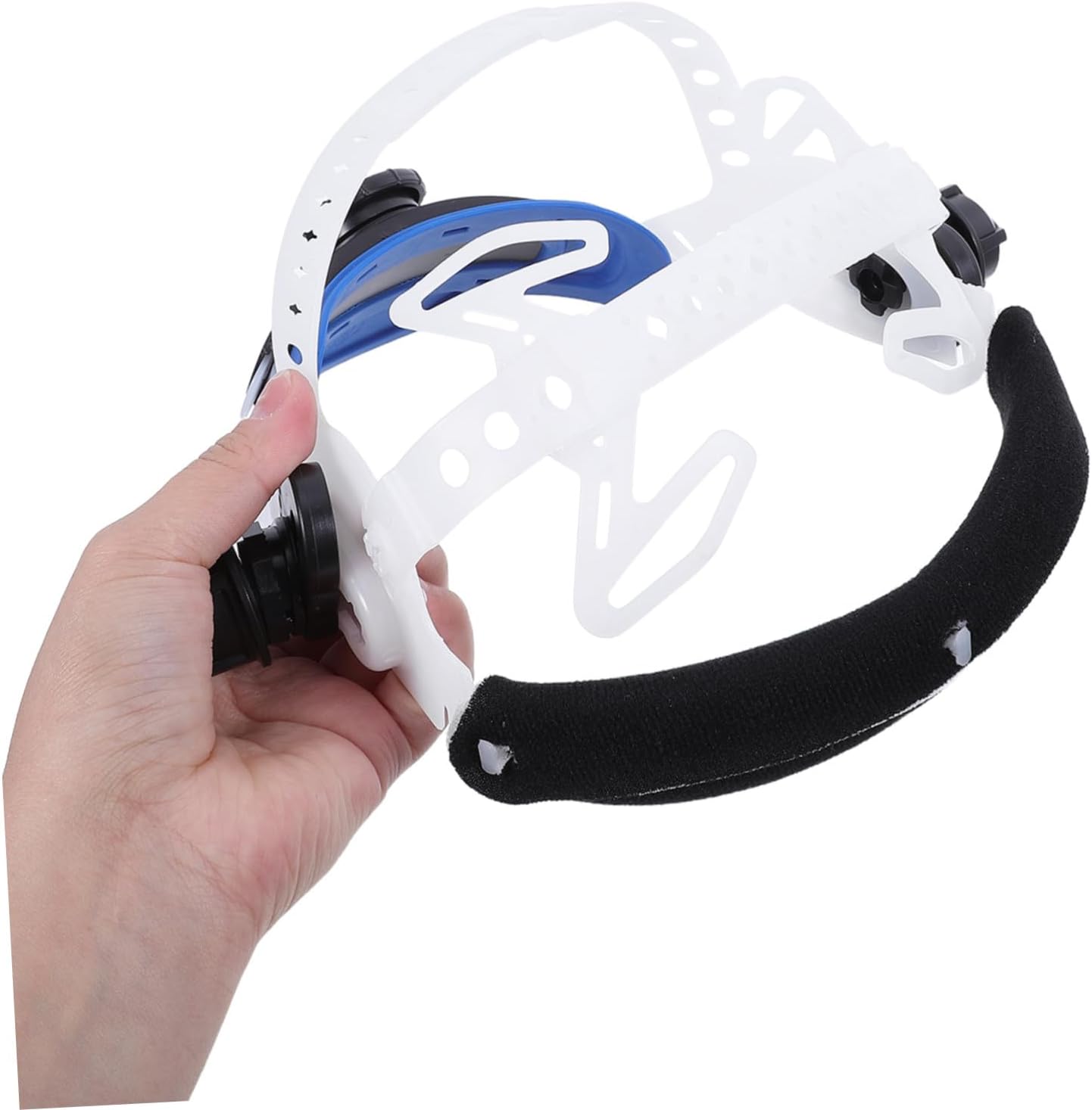 KICHOUSE Adjustable Sweatband, Plastic Washable Material Cloth and Welding Helmet Headgear Ratchet Suspension Even Weight Distribution with Workshop Environments with Heavy Oil