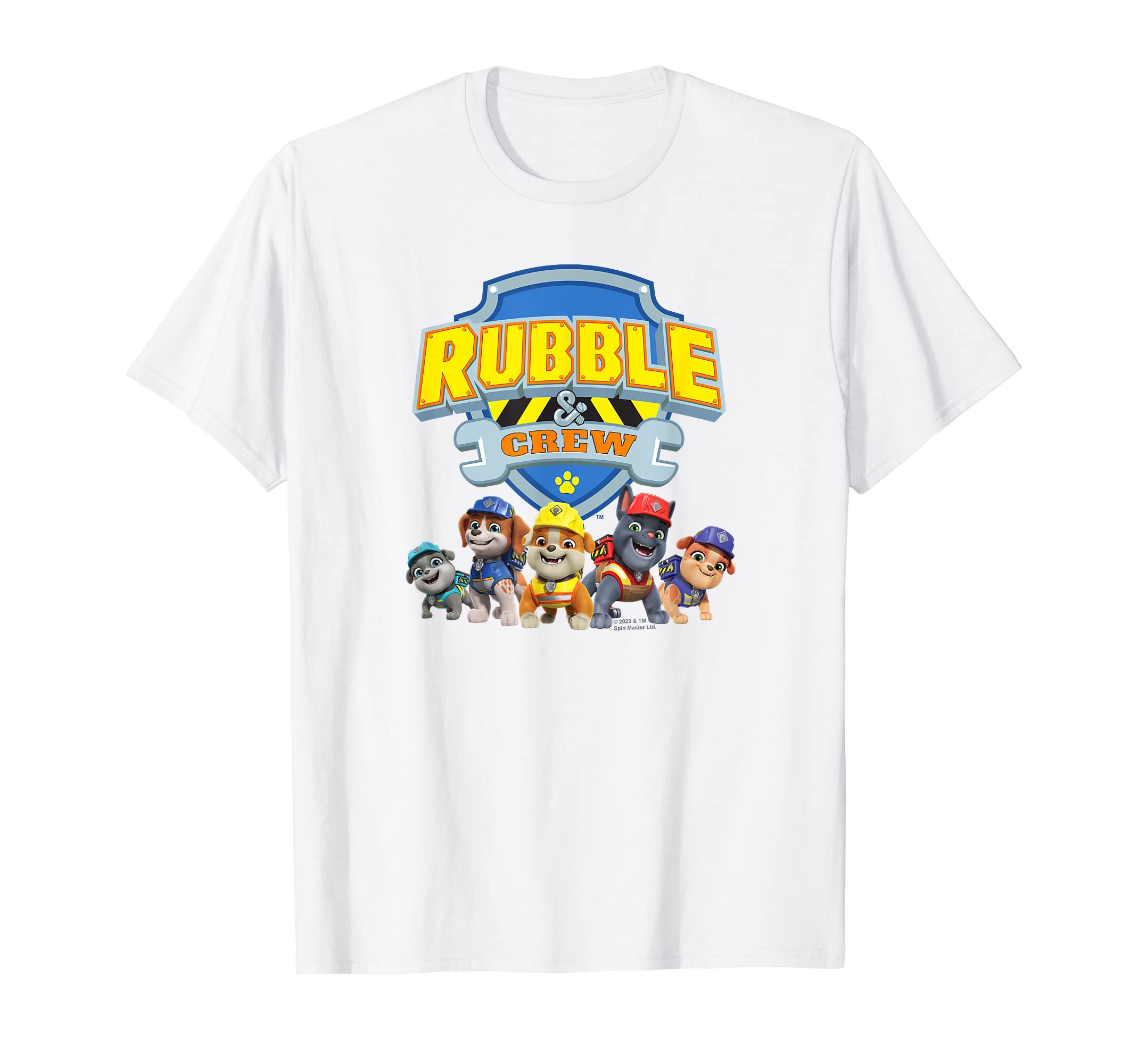 Rubble & Crew Logo and Characters T-ShirtOEKO-TEX STANDARD 100