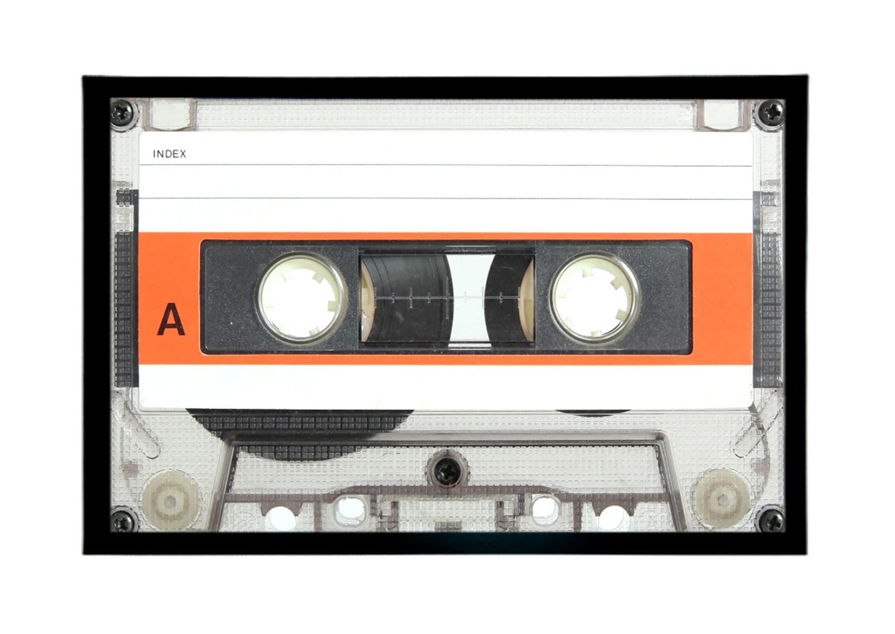 Customised-Printing Cassette Tape Doormat non slip rubber backed 60cm x 40cm Retro 80s door mat