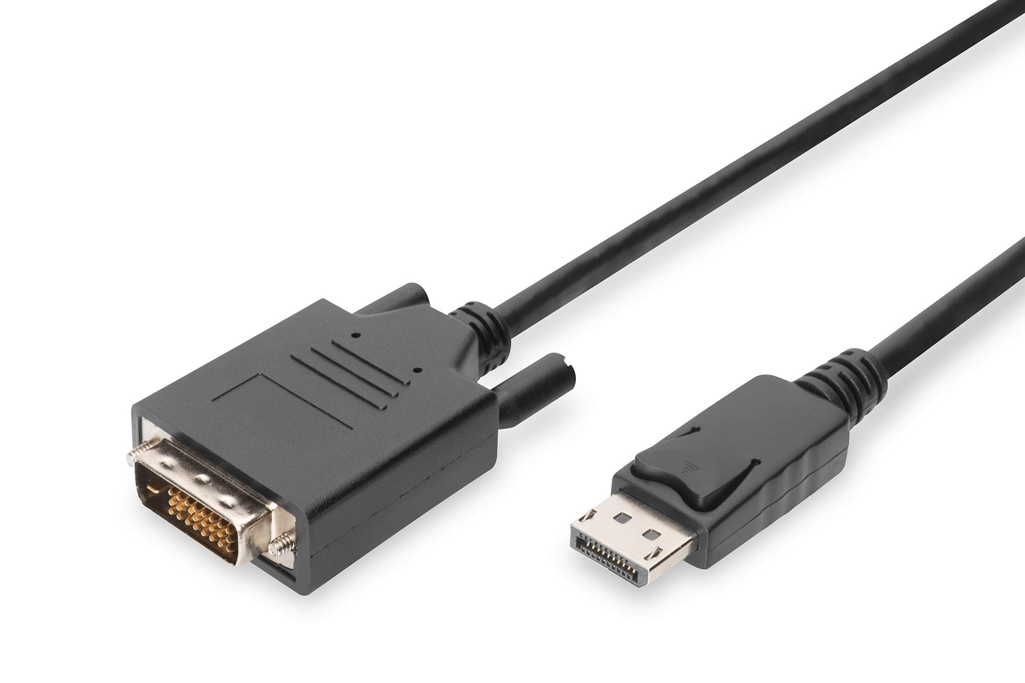 Digitus DisplayPort adapter cable - DP - DVI (24+1) - Full-HD 1080p/60Hz - Displayport 1.1a - 1.0m - with latch - suitable for monitors, graphics cards - black