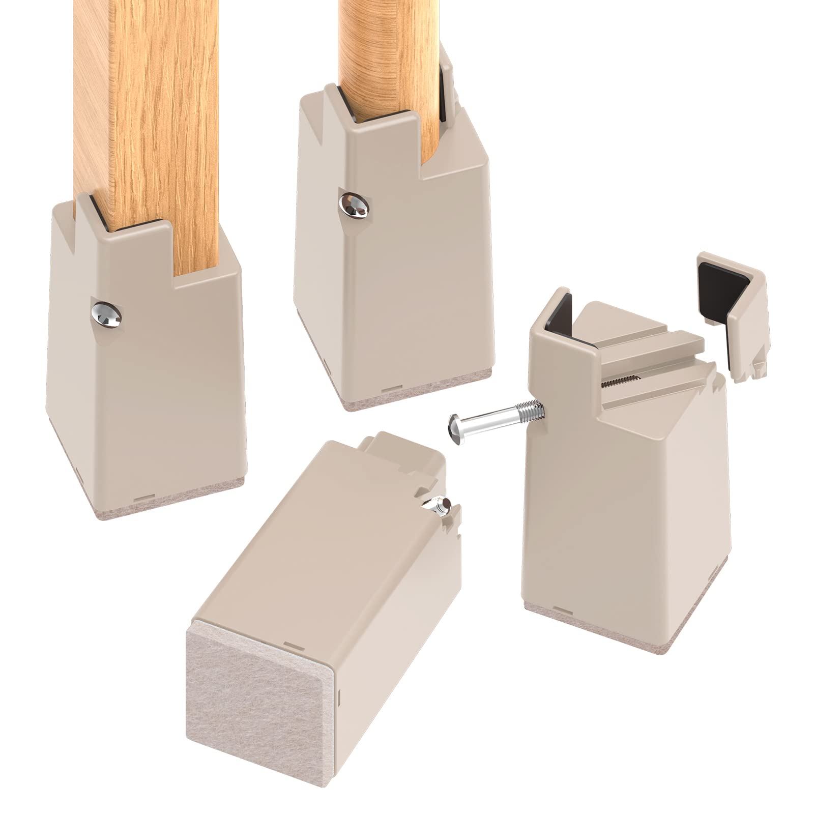 Amazon.co.jp: Ezprotekt 高さ調整 継ぎ脚 4個セット テーブル