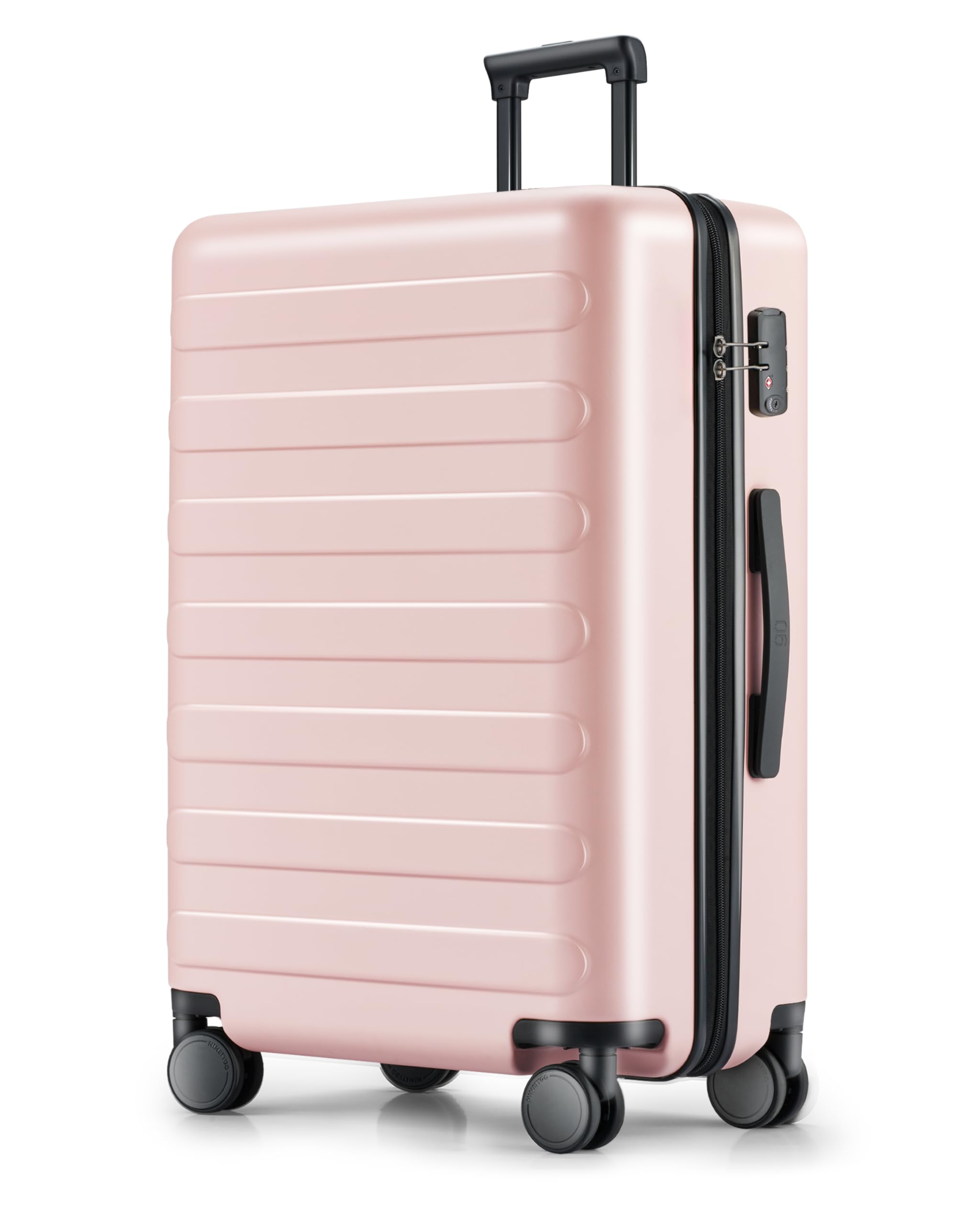 28 Inch Luggage with Spinner Wheels, Checked Luggage, Large Luggage for 10-14 Days Travel, 100% Hardshell PC, TSA Lock, 30.3 X 19.8 X 11.4 (Dogwood Pink, Rhine)