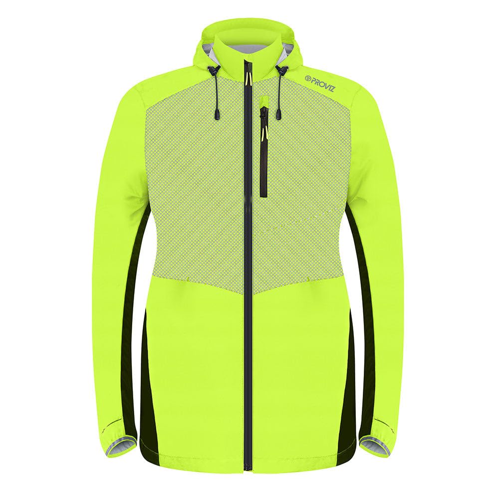 Proviz Women's Yellow Lumina ’S Reflective Waterproof Running Jacket
