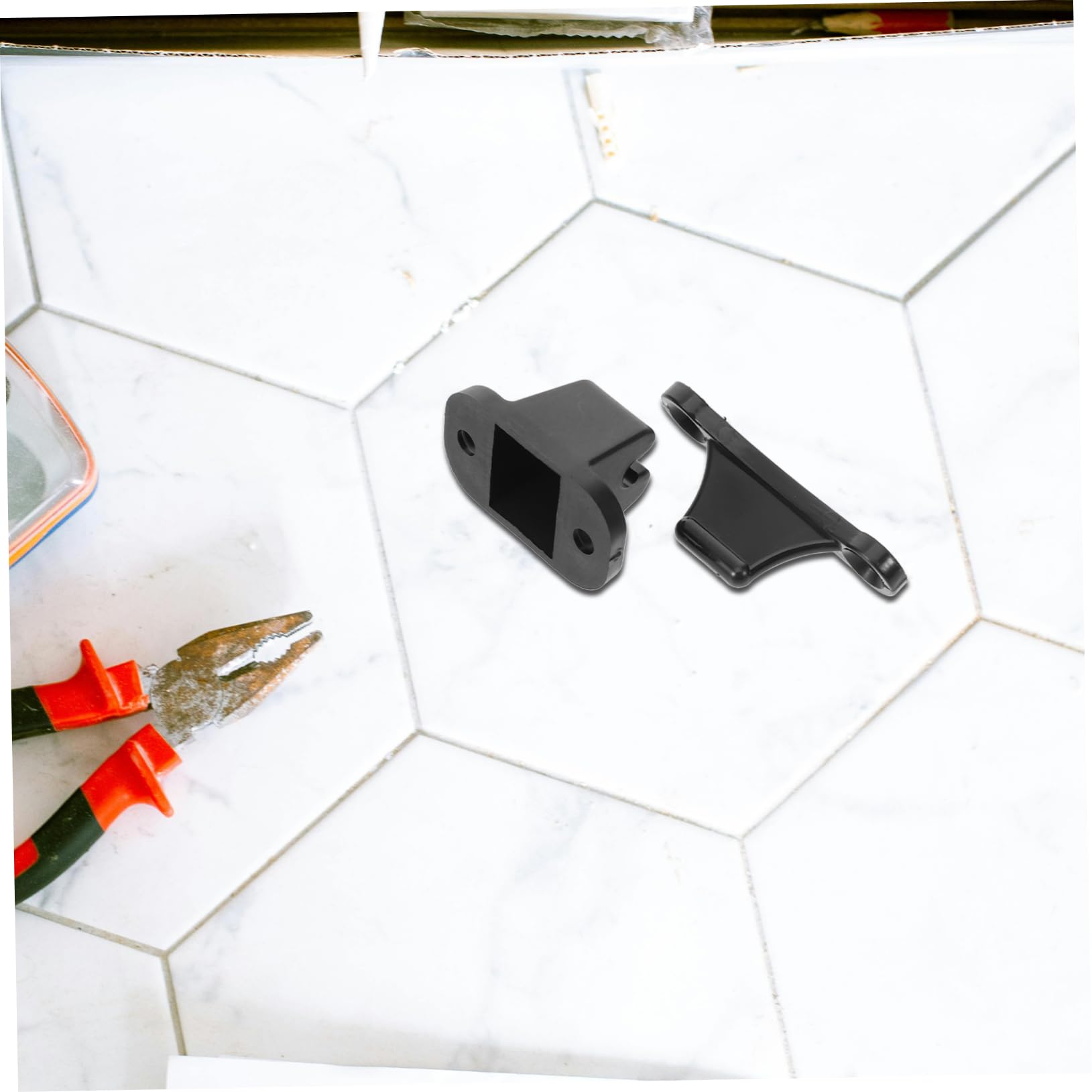 GRIRIW 2pcs Trailer Parts Door Catch Latch Accessory Truck Door Hook Replacement Easy Install t Catch Holder