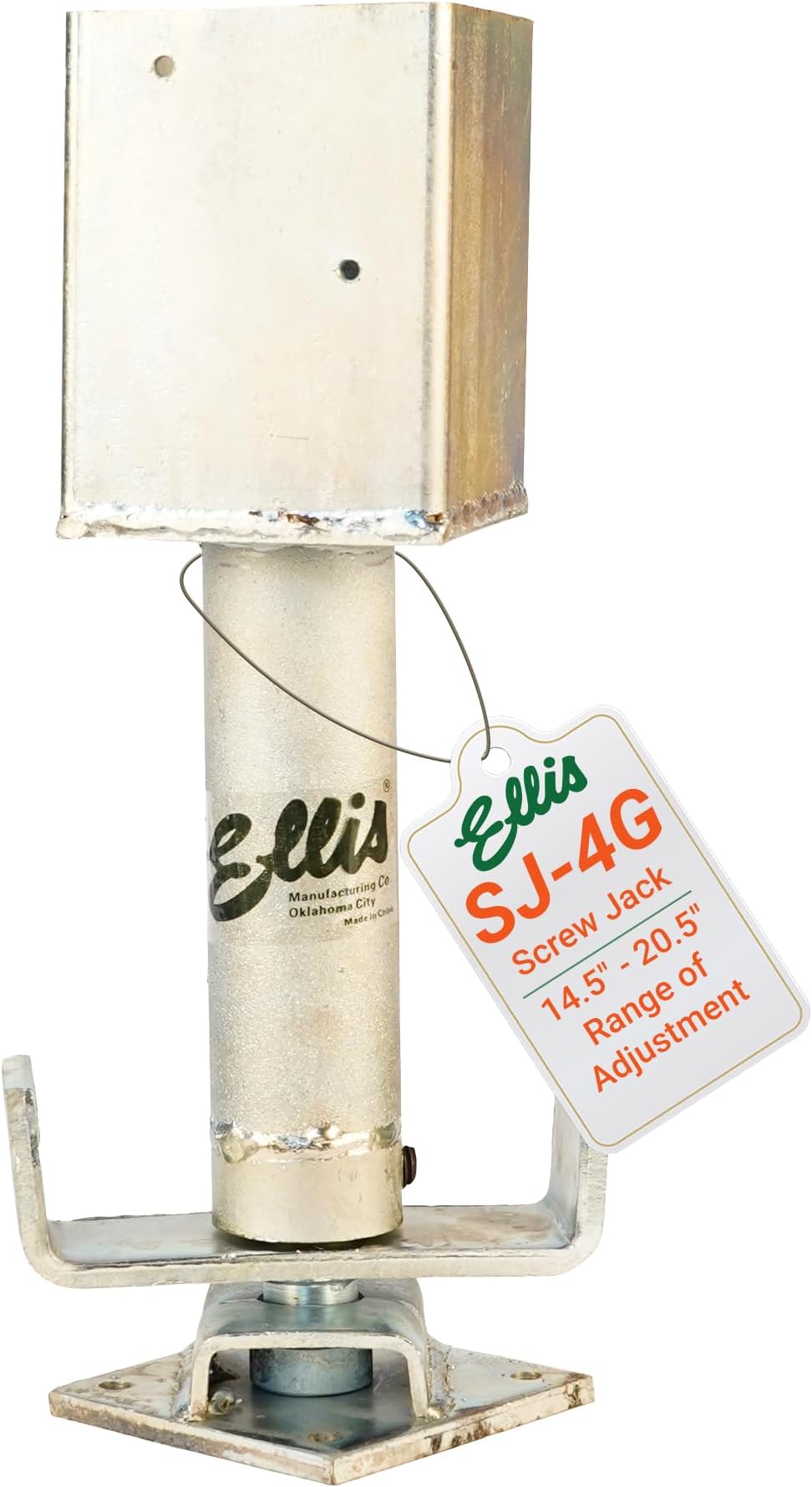 Ellis Manufacturing Co. Shore Holder, 3/16" Steel Cup for Attaching Shores to 4x4 or 4x6 Joists, Secure with Duplex Nails, 4x4 Cup Type