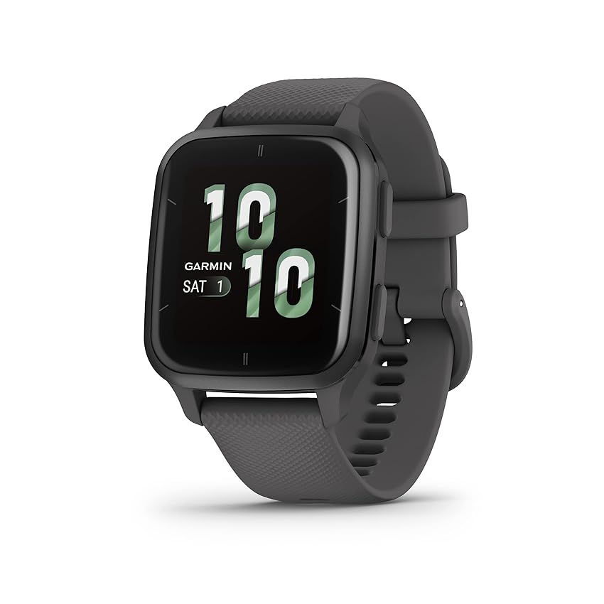 Immagine del prodotto Garmin Venu Sq 2, Smartwatch, Display 1,4'' AMOLED, GPS, Cardio, SpO2, 25+ App Sport & Fitness, Workout, Garmin Coach, Garmin Pay, Autonomia fino a 11 giorni (Slate & Shadow Gray)