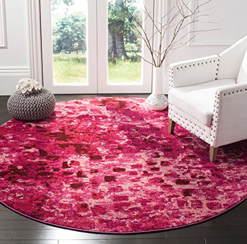 Tapete redondo Boho Chic 6'7" Fuchsia SAFAVIEH