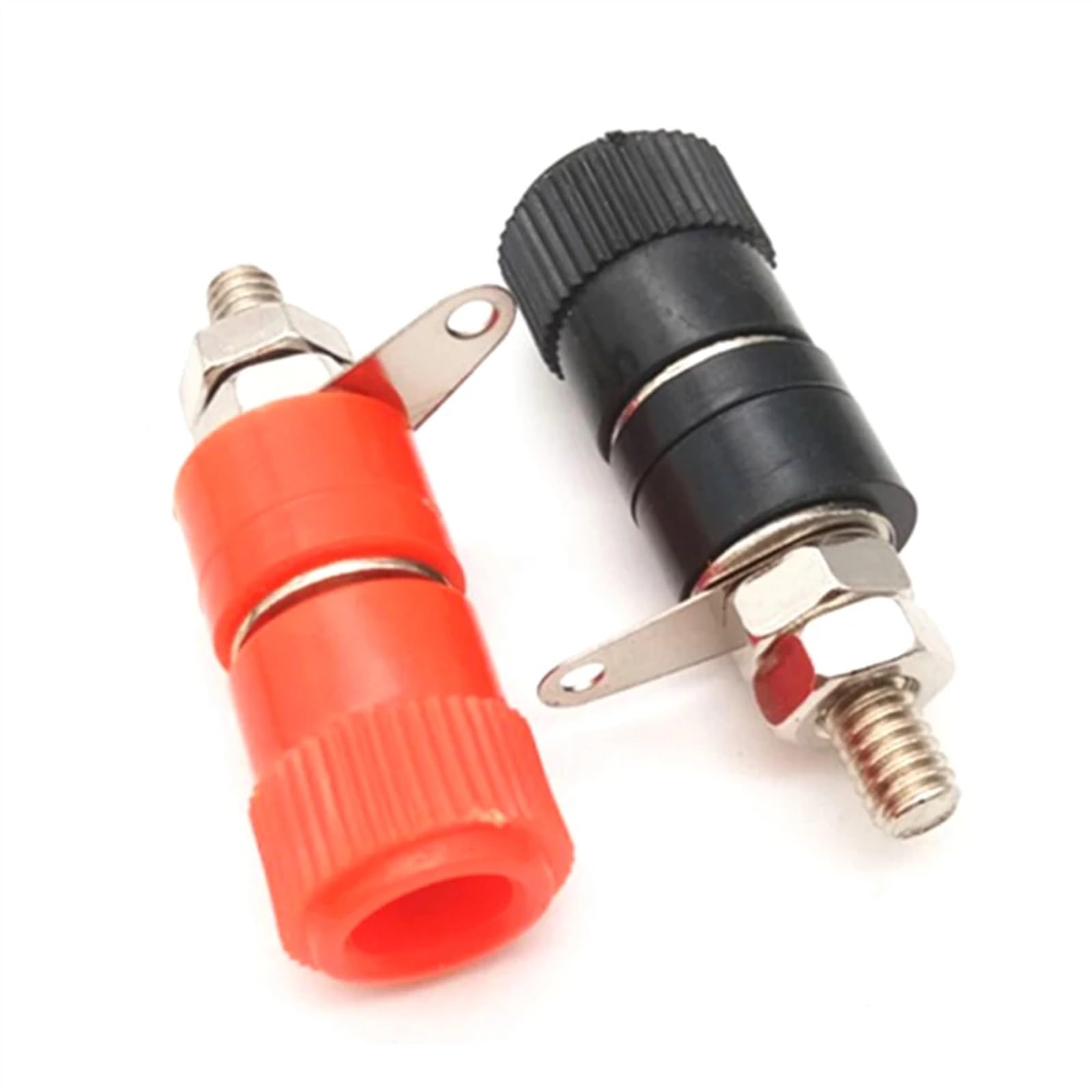 Connecteurs de fiche Banane Rouge et Noir 4mm, 10 pièces, Terminal de câblage PCB for Bloc de Haut-Parleur