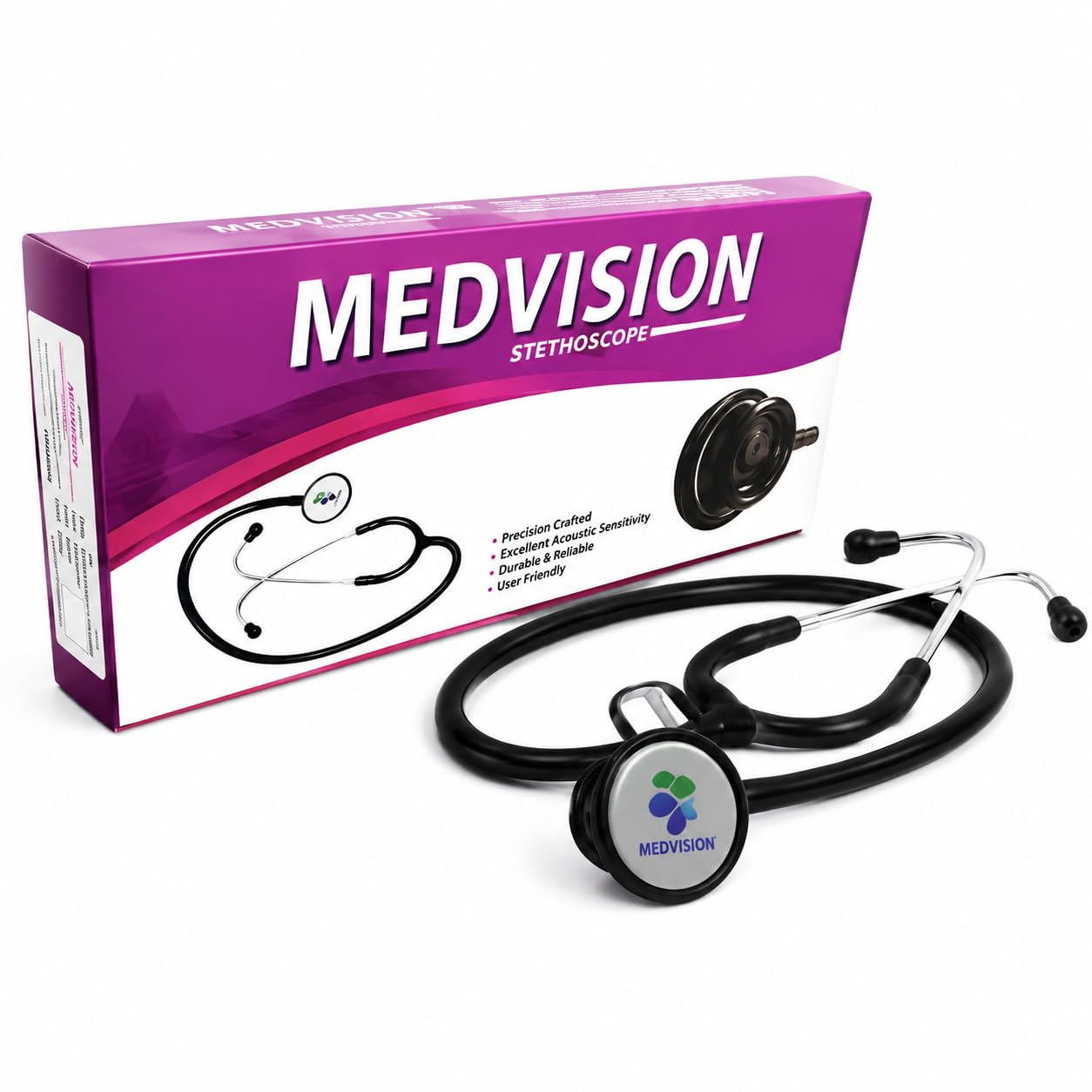 Ebony Stethoscope for Doctors and Medical Students-image-12