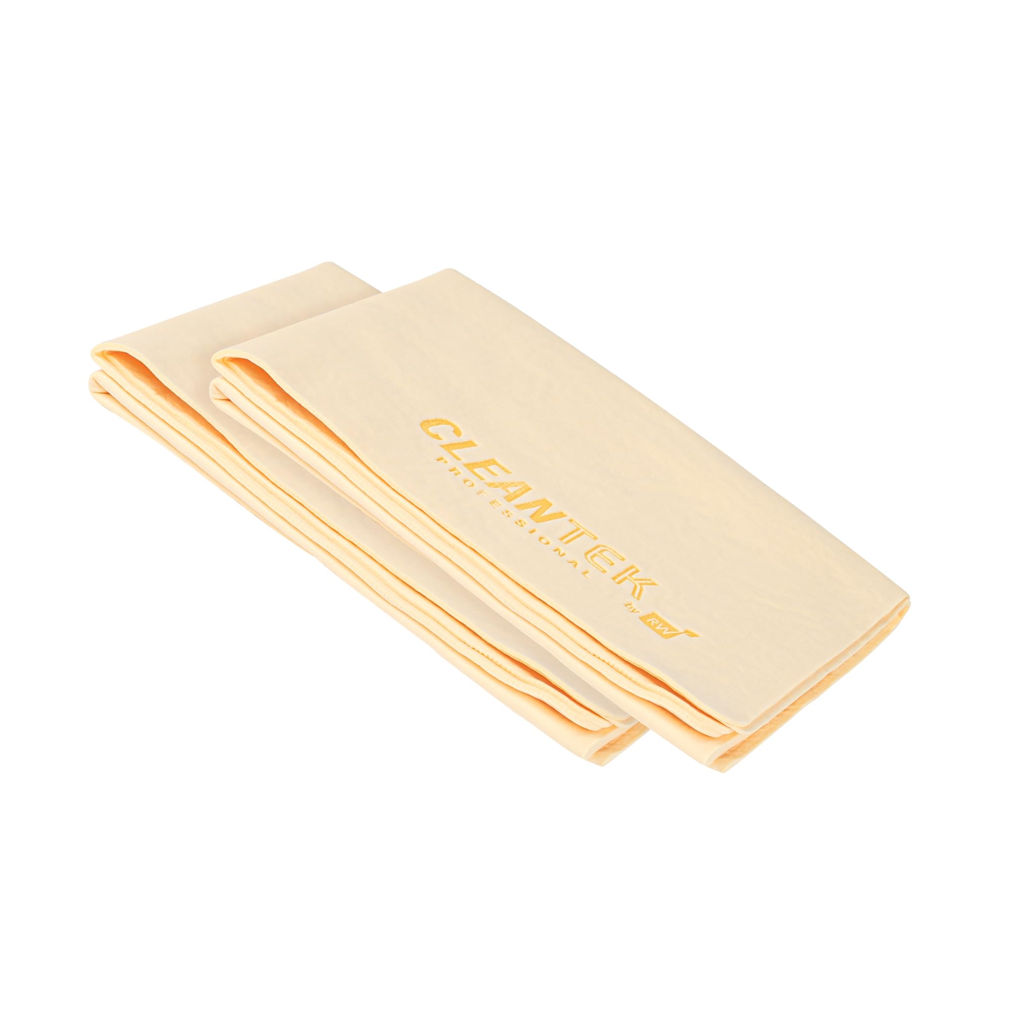 Restaurantware-Clean Tek Professional 25 2 x 16 9 Inch Chamois Cloths 20 Reusable Microfiber Towels - Storage Tube