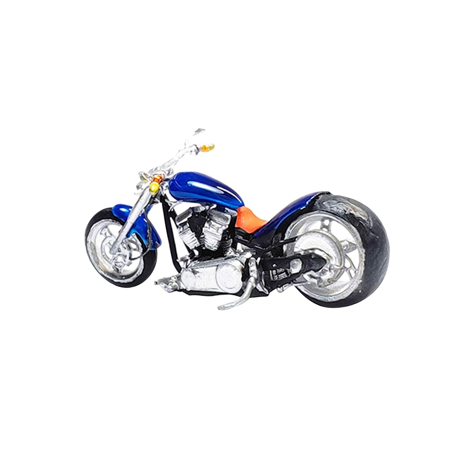 Figure Realistiche di Motociclette Dipinte in 1/64 per Diorami Ferroviari, Modellini di Veicoli per La Decorazione di Scene.,