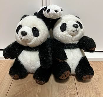 パンダのぬいぐるみ 2個入り ぬいぐるみ たっとん パンダ ぱんだ Sサイズ P-7532 ふわふわ