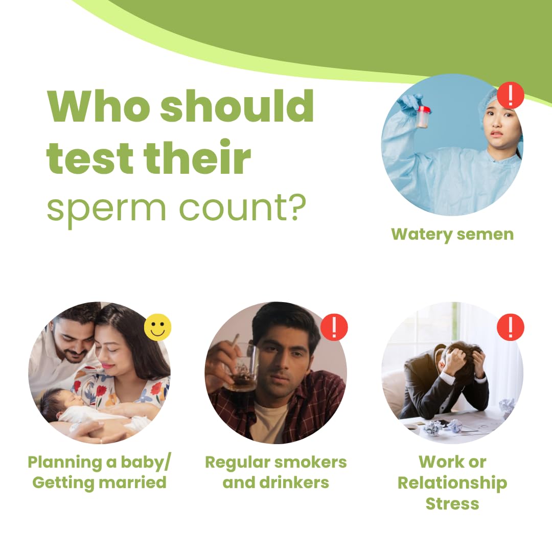 Neodocs EZ Check Alpha sperm count test kit | Check your sperm count privately at home | Convenient and Fast | Shows Normal or Low sperm count | Pack of 1