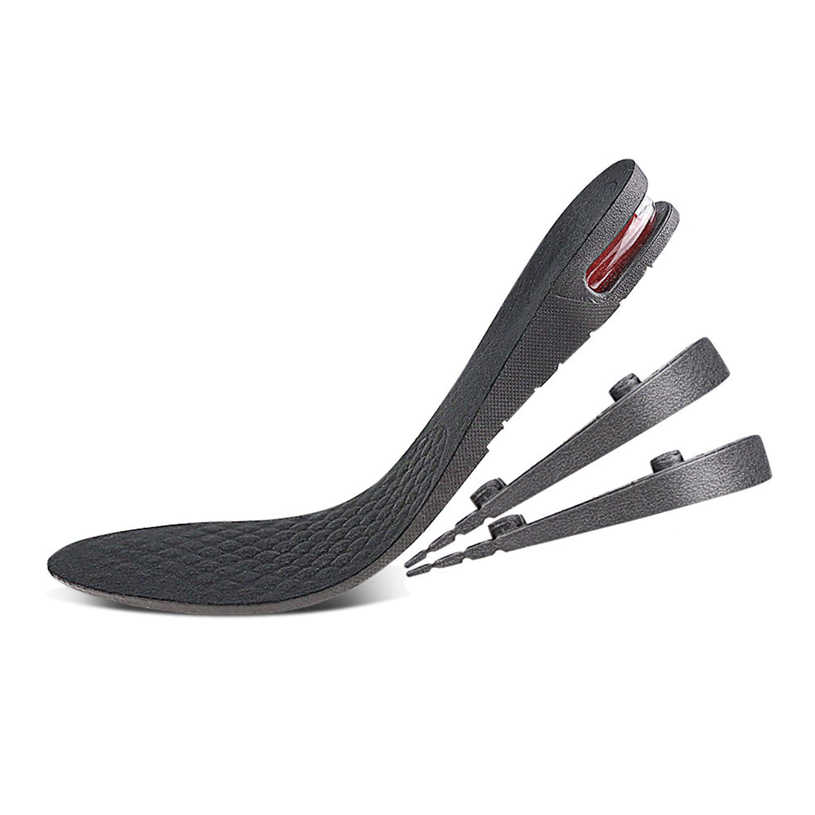 OudoguzuHeight Increase Insoles, Adjustable Air Cushion Shoe Insoles, Comfortable Height Increasing Insoles, Shock Absorbing Insoles for Men and Women, 2.5-7cm Heel Insert Arch Support (3 Layer:Height 5.5cm)