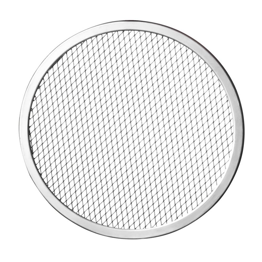 Bloepum 9inch Aluminum Seamless Rim Pizza Baking Screen - Perfect Crisp, Enhanced Airflow