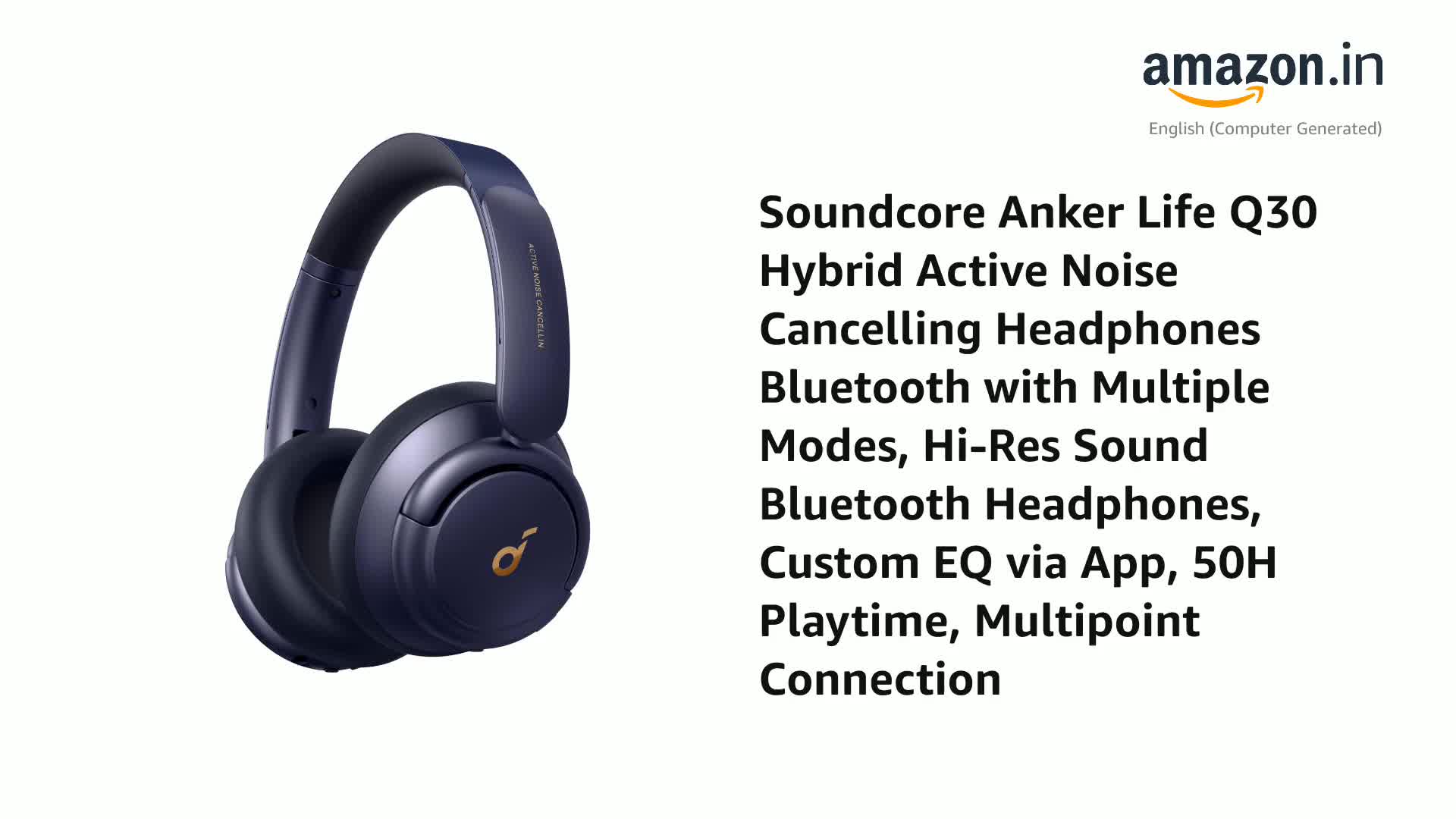 soundcore by Anker Life Q30 Hybrid Active Noise Cancelling
