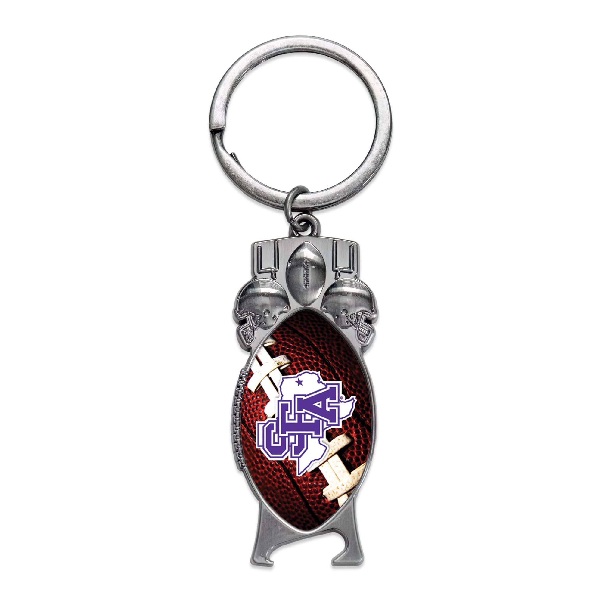 Rico Industries NCAA Stephen F. Austin Lumberjacks Sculpted Bottle Opener Keychain -Great Gift Item
