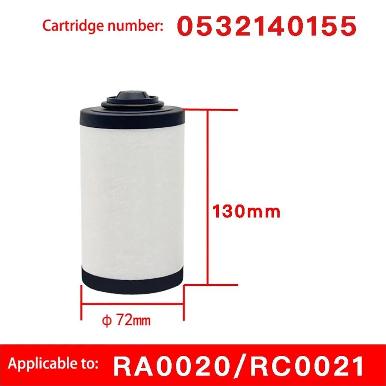 Engine Ventilation Kits Filtro per cartucce pompa per vuoto Filtro di scarico separatore nebbia d'olio RA0100 RA0040 RA0063 RA0020 0532140155 0532140159 | 0532140155