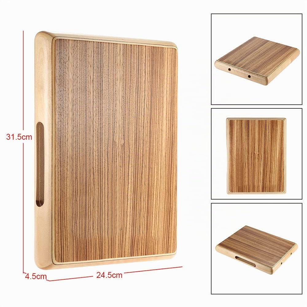 Btuty - Cajón de percusión de viaje compacto, instrumento de percusión de mano plano