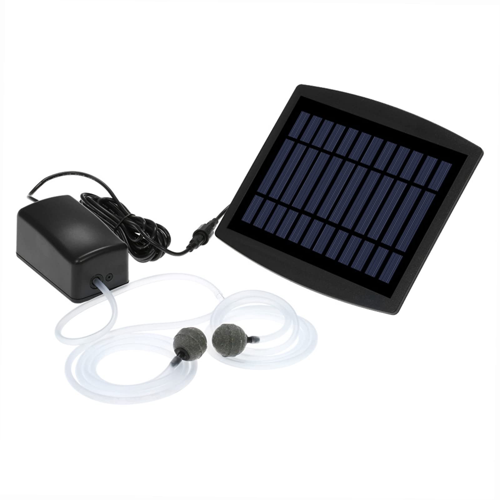 HUIOP Oxygénateur d'aquarium,Pompe à oxygène pour aquarium solaire oxygénateur aérateur d'oxygène pour aquarium aérateur d'étang pompe à air aérateur de pêche pompe à air pour aquarium avec
