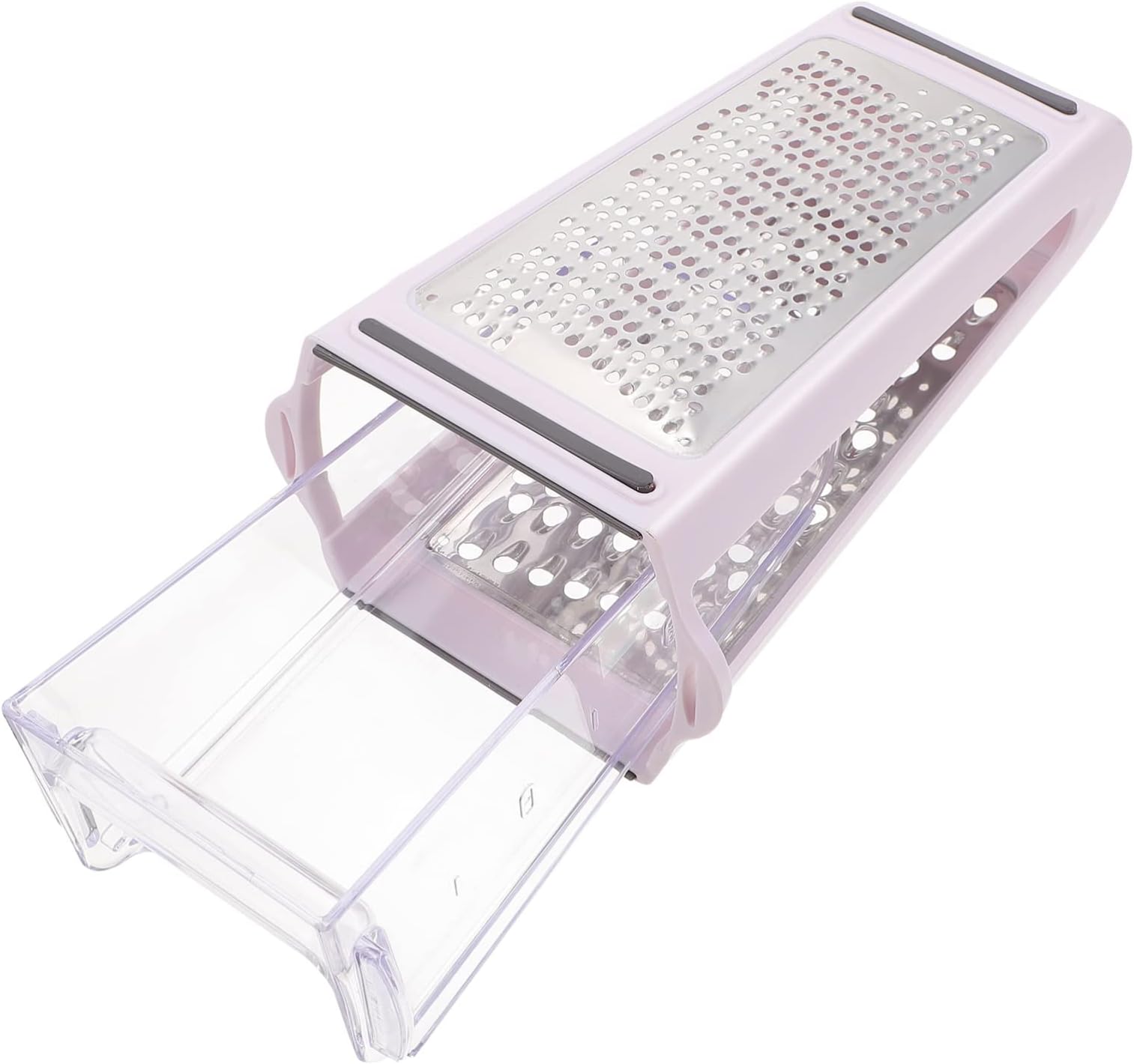Trjgtas KitcheCheese Vegetable Box Grater: Stainless Steel Box Grater with Detachable Storage Container for ParmesaCheese Ginger LemoGarlic Nutmeg Chocolate Fruits Kitchenware