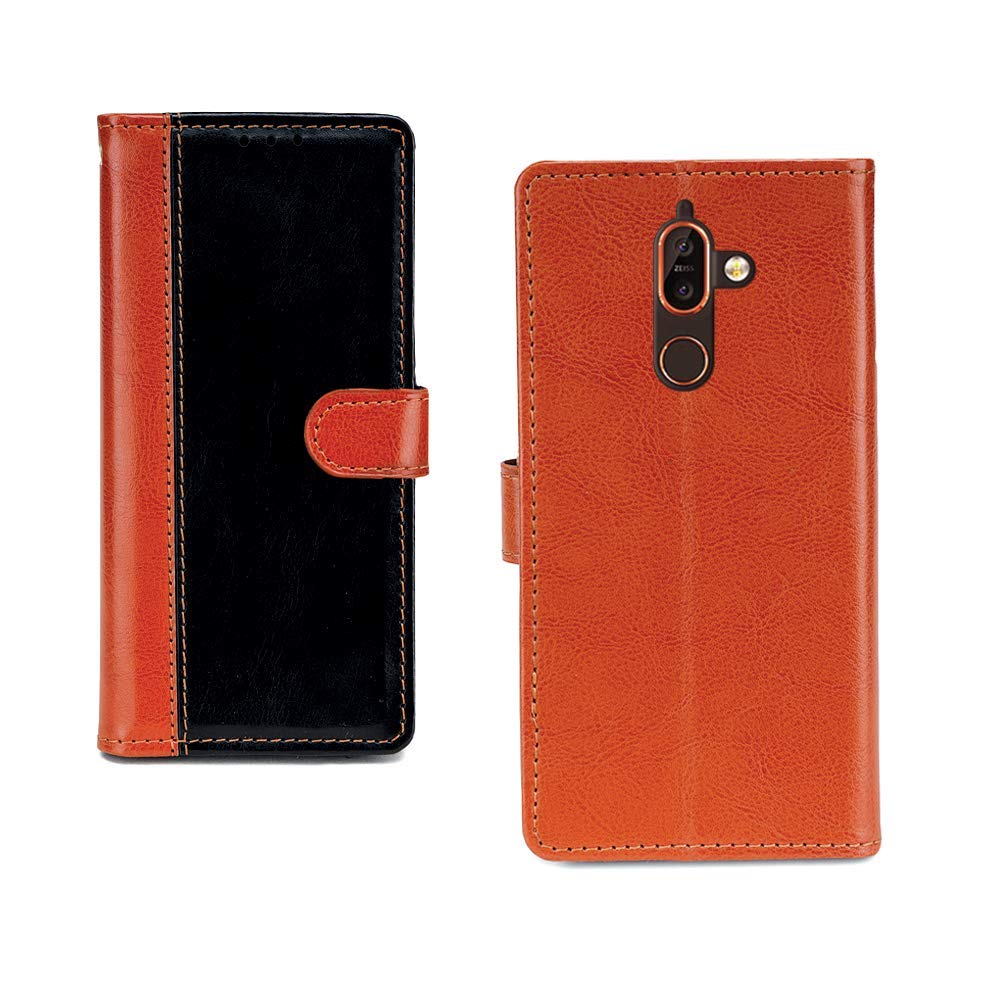 Chaapio Flip for Nokia 7 Plus (Faux Leather_Beige)