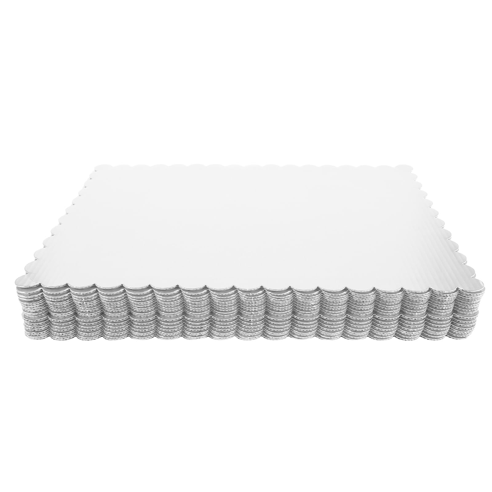 PartyKindom 20 Pièces Supports Gâteaux Ondulés Épais Bases Rectangulaires pour et Transport de Gâteaux Pâtisseries et Desserts
