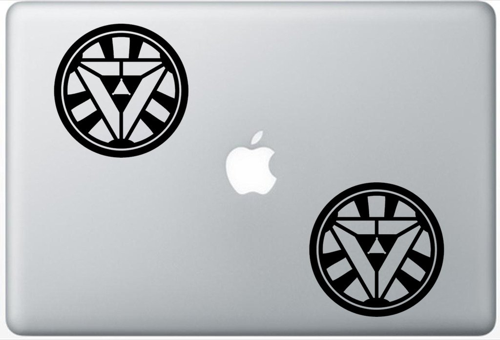 Arc Decals Iron Man Style Reactor s78602140 Set Of Two (2x) , , Sticker , Laptop , Ipad , Car , Truck