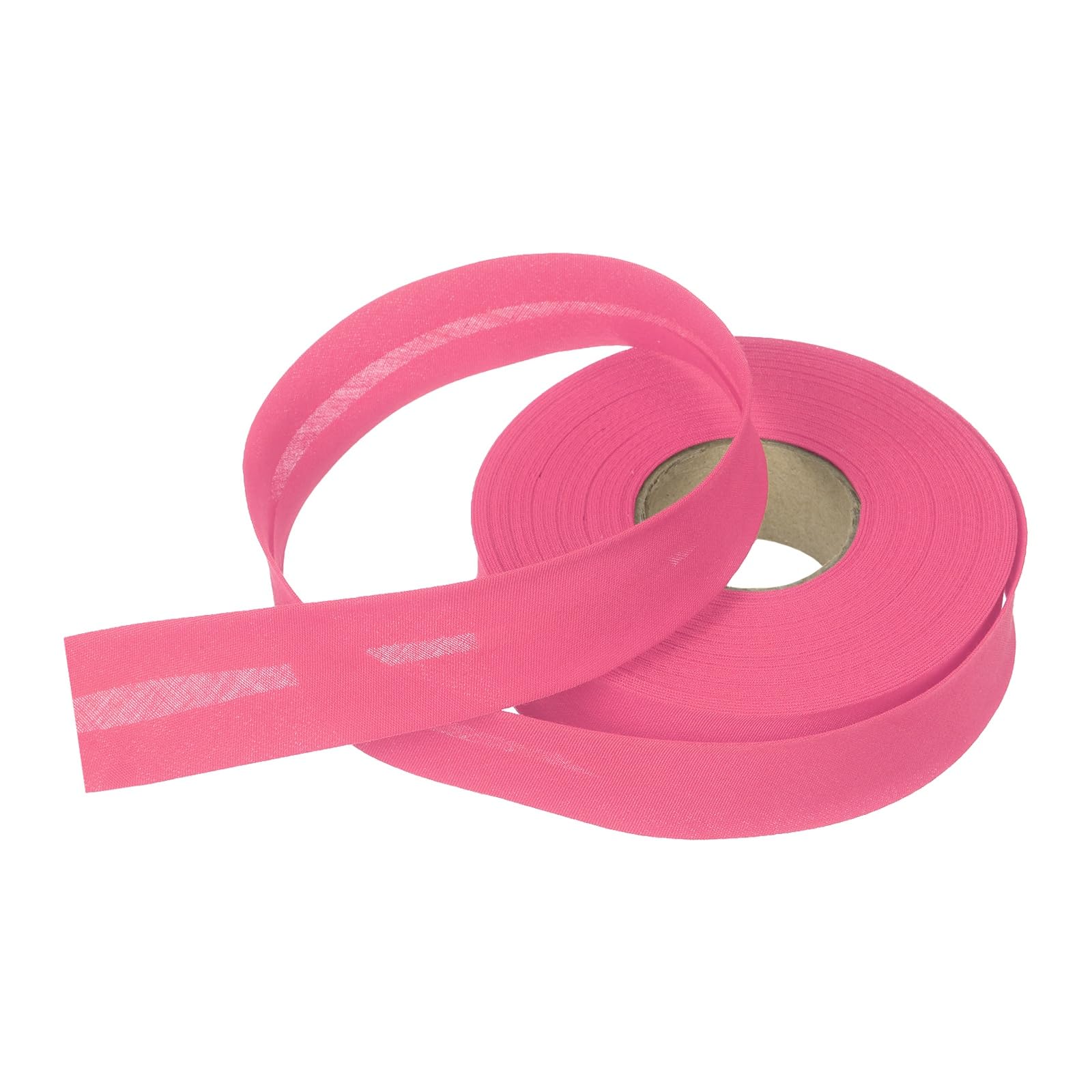 sourcing map 1 Inch Single Fold Bias Tape Polyester Continuous Bulk Bias Tape for Sewing,Seaming Quilting Hemming Binding Crafts (Rose Red 15 Yards) โ image 1