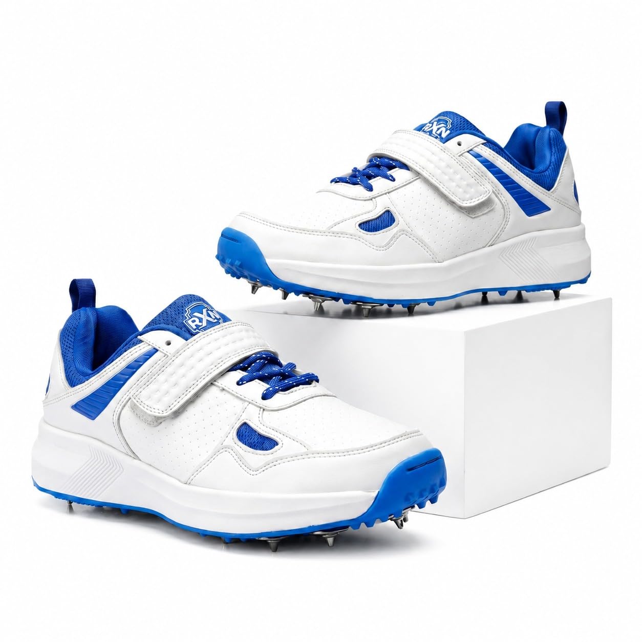 RXN Victor Bowling Metal Spike Cricket Shoes for Men & Women | Cricket Spike Shoes with Phylon Sole, TPU Outsole & Synthetic Leather Upper Comes with Extra Nails & Keys to Tighten-image-13