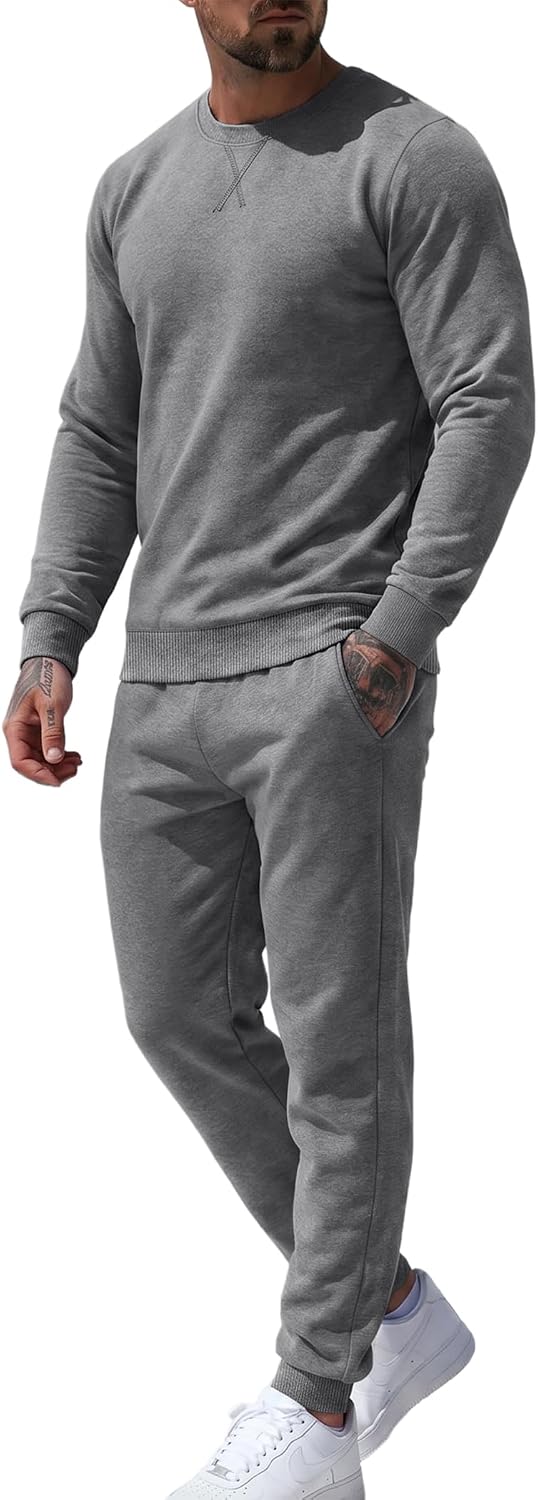 COOFANDY Men's Tracksuit 2 Piece Long Sleeve Pullover Jogging Track Suit Athletic Casual Sweatsuit