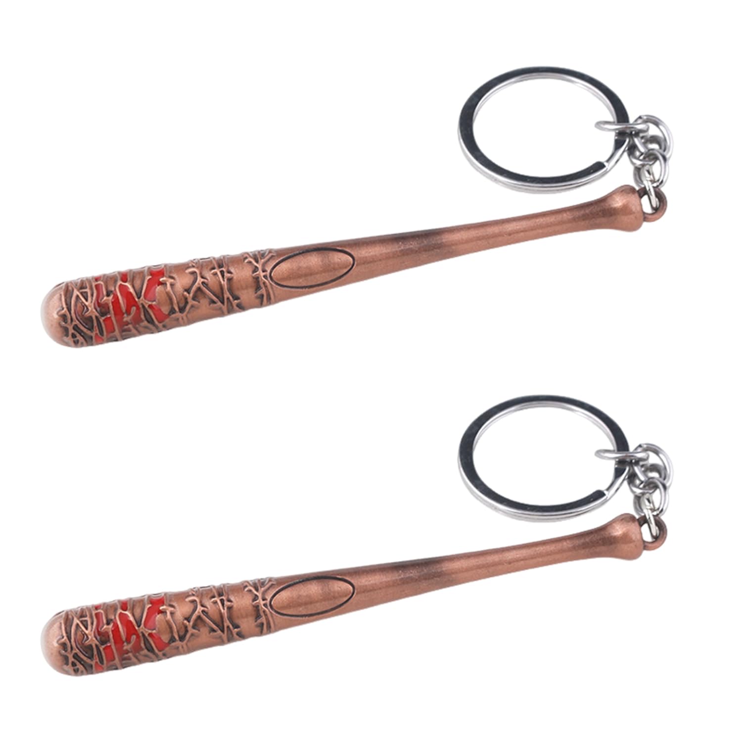 OODJVN 2 Baseball Bat Keychains, Personalized Creative Pendants, Metal Bat Keychains, Fashion Keychains For Men And Women, Suitable For Gifts.