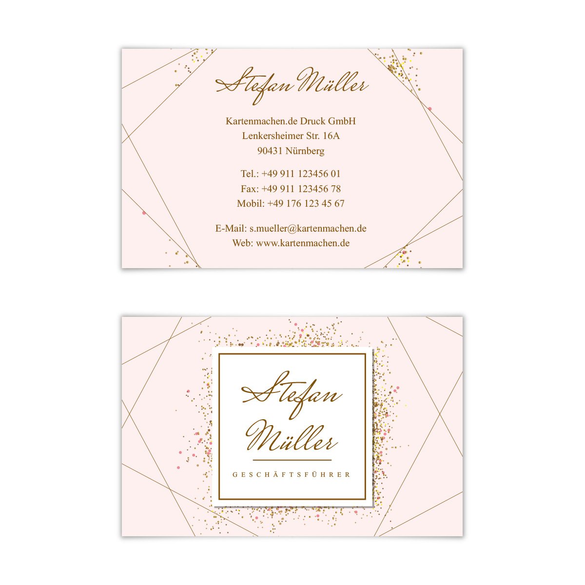 500 x Visitenkarten individuell Business Karten 300g/qm 85 x 55 mm - Stylingberater
