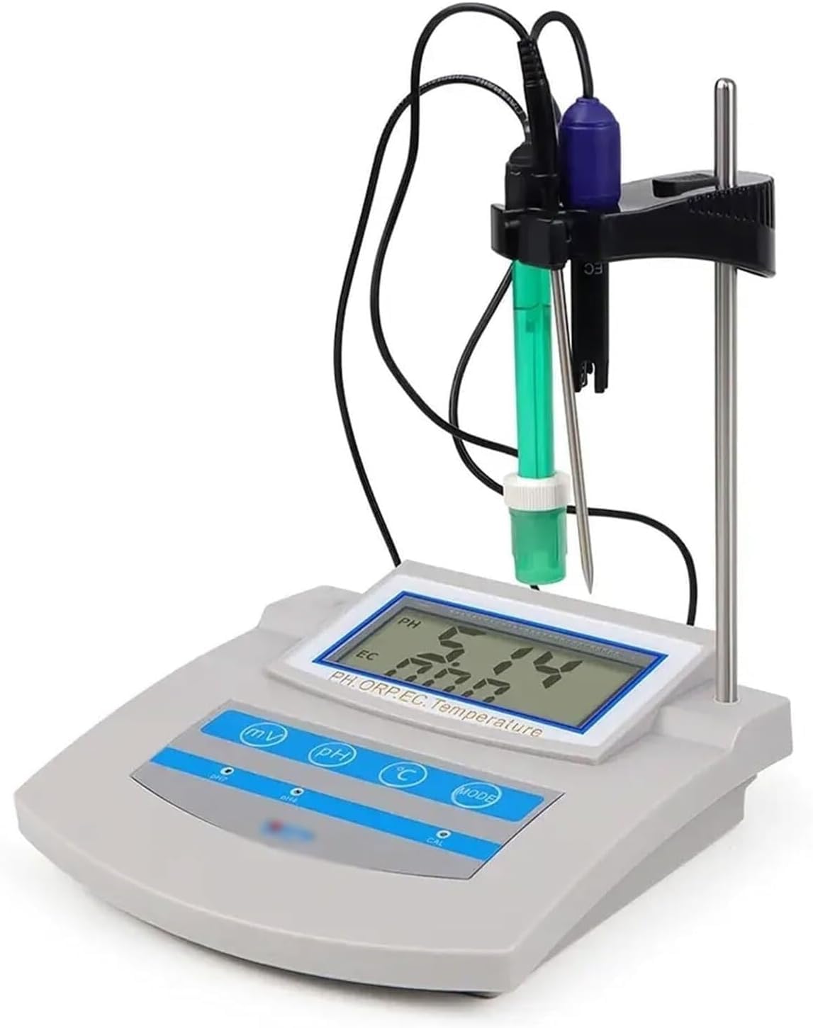 Cyfrowy zestaw pH z kompensacją temperatury, przechowywanie danych do akwarium, laboratorium, rolnictwa, rybołówstwa - narzędzie testowe 6 w 1
