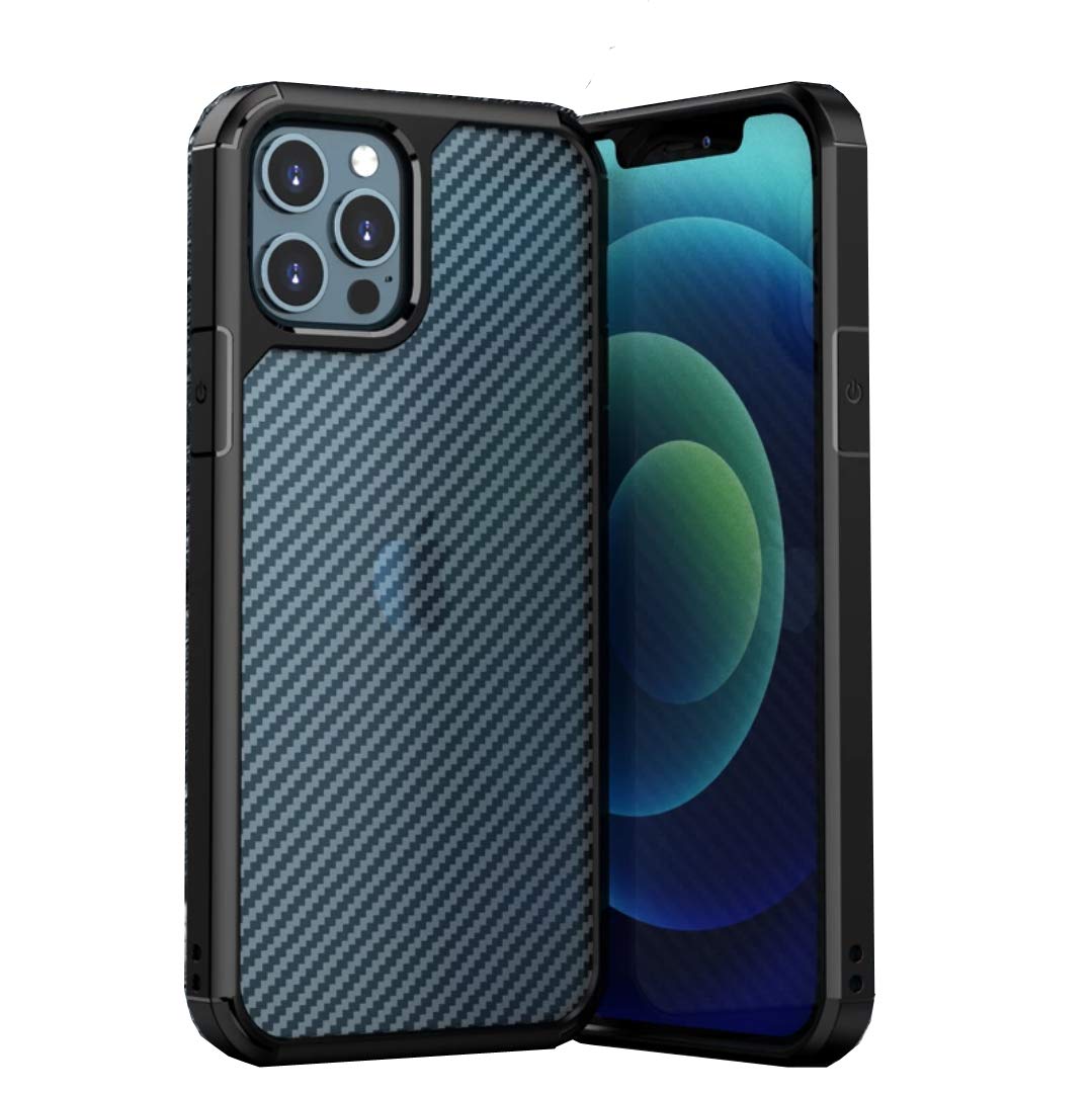 MOBITUSSION Shockproof Semi Translucent Carbon Fibre Pattern Back Cover Compatible for iPhone 12 Pro Max (iPhone 12 Pro Max, Carbon Fiber) (B08VJGTTL2) Amazon Price History, Amazon Price Tracker