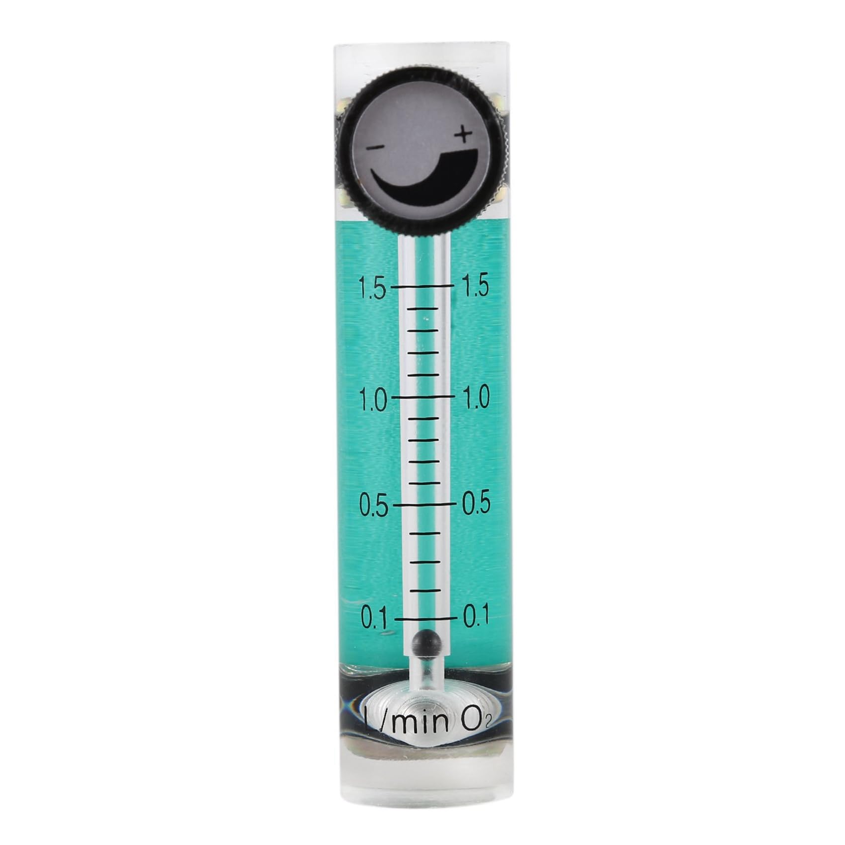 10X 0.1-1.5Lpm 1.5L Misuratore di Misuratore di Ossigeno Flussometro con Valvola di Regolazione per Ossigeno Air Gas