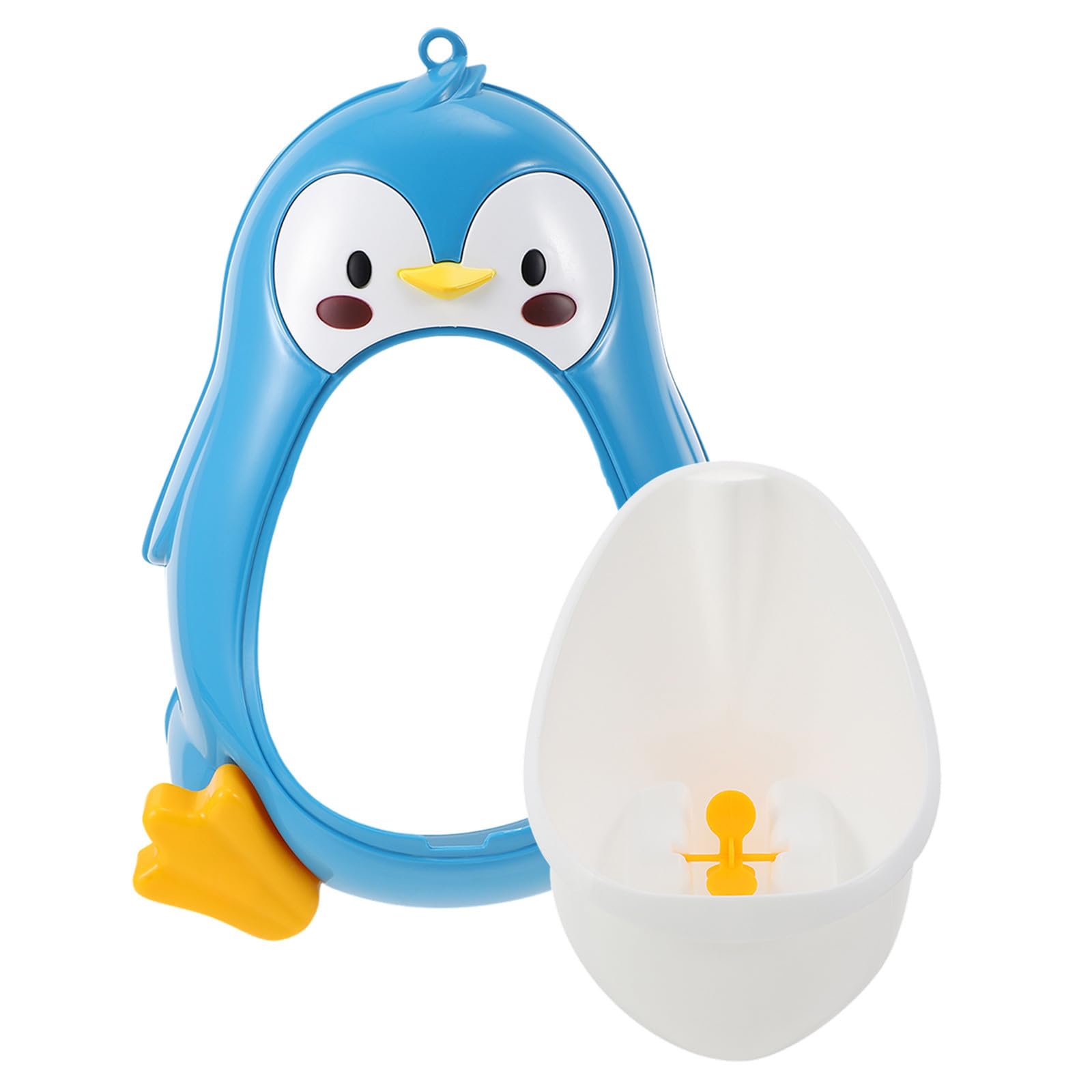 Vaguelly Urinal Leicht zu Reinigen und Bequem zu Benutzen Kinder aus Pp in Blauer Pinguinform Töpfchen und Training für Jungen zur Badezimmerdekoration