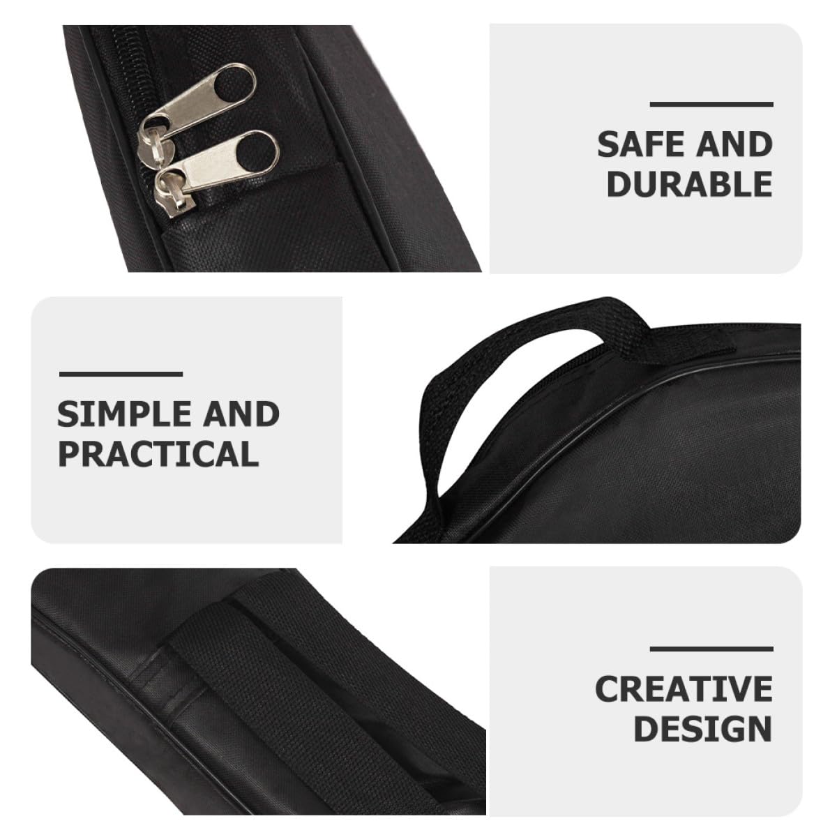 Toddmomy Borsa Regolabile Elettrico in Cotone Imbottitura e Basso con Maniglia Tessuto Oxford, Leggera e Pratica Tracolla Design Semplice e Unisex