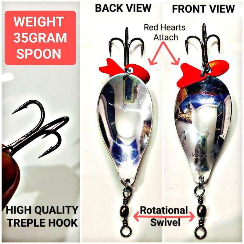 35GRAM Fishing Spoon BHOPALI 1PCS lukana Fishing Spoon 4