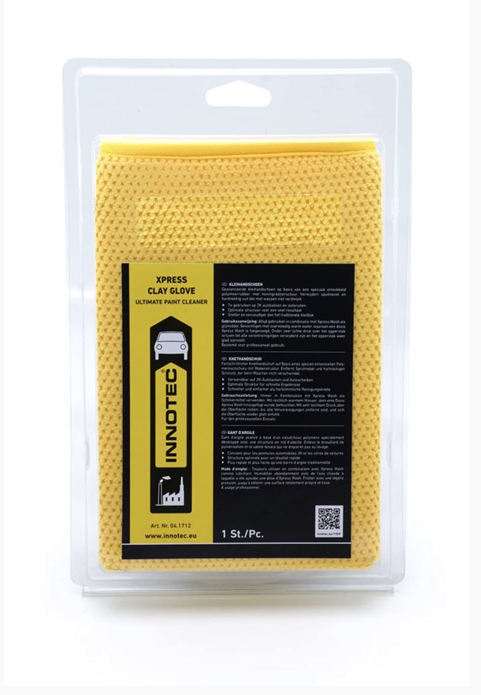 INNOTEC XPress Clay Handschuh, Schutzhandschuh, Schwarz, Neutral, Industrielle Anwendungen