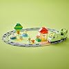LEGO DUPLO Town Interactive Adventure Train مجموعة ألعاب تعليمية للأطفال الذين تتراوح أعمارهم بين 10427 و2 عامًا وأكثر لتعزيز مهارات لعب الأدوار بالأضواء والأصوات، فكرة الهدية (57 قطعة)