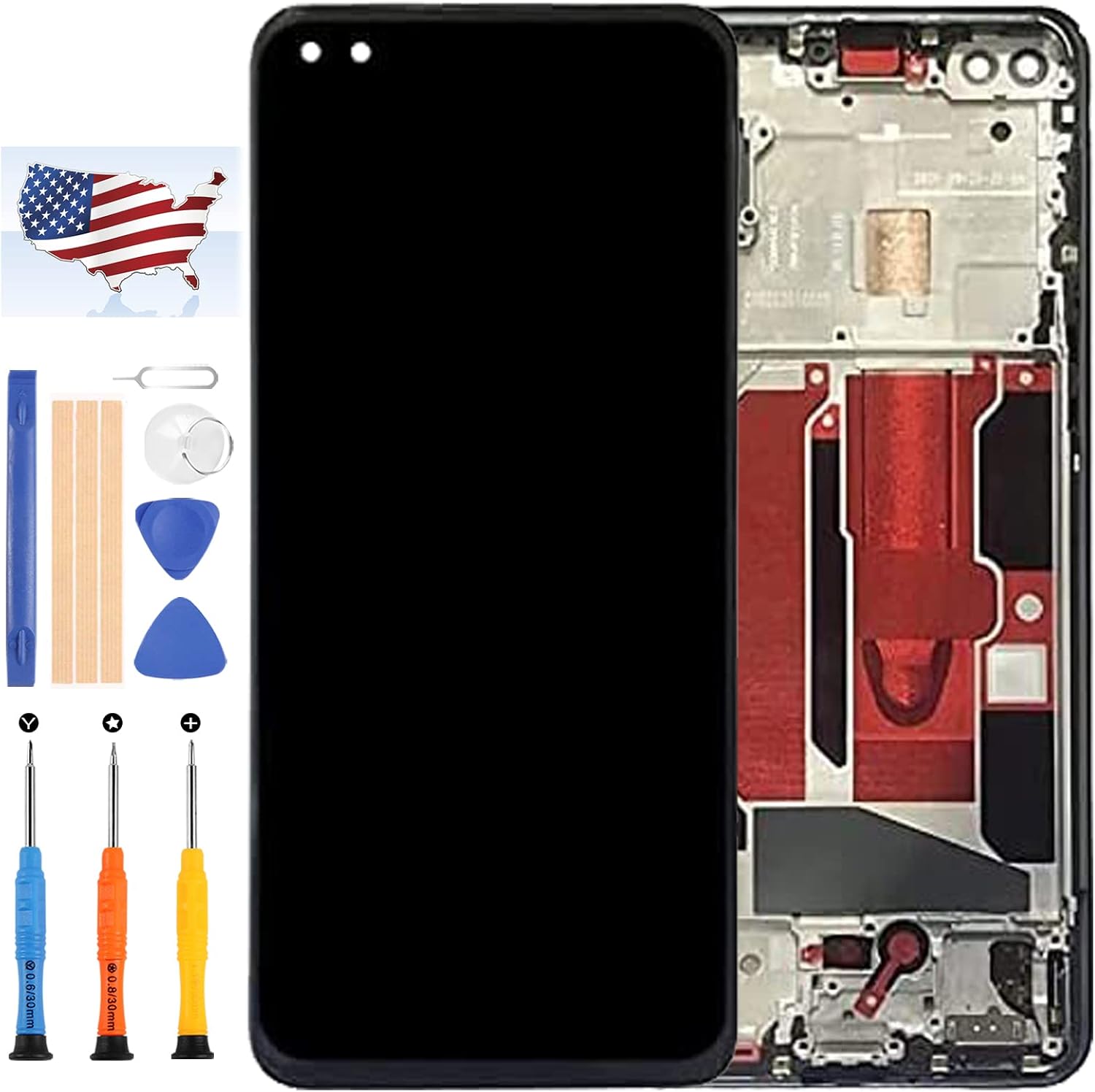 DISPLAY LCD TFT Per ONEPLUS NORD / 8 NORD 5G SCHERMO TOUCHSCREEN Ac2001 Ac2003 - Foto 2