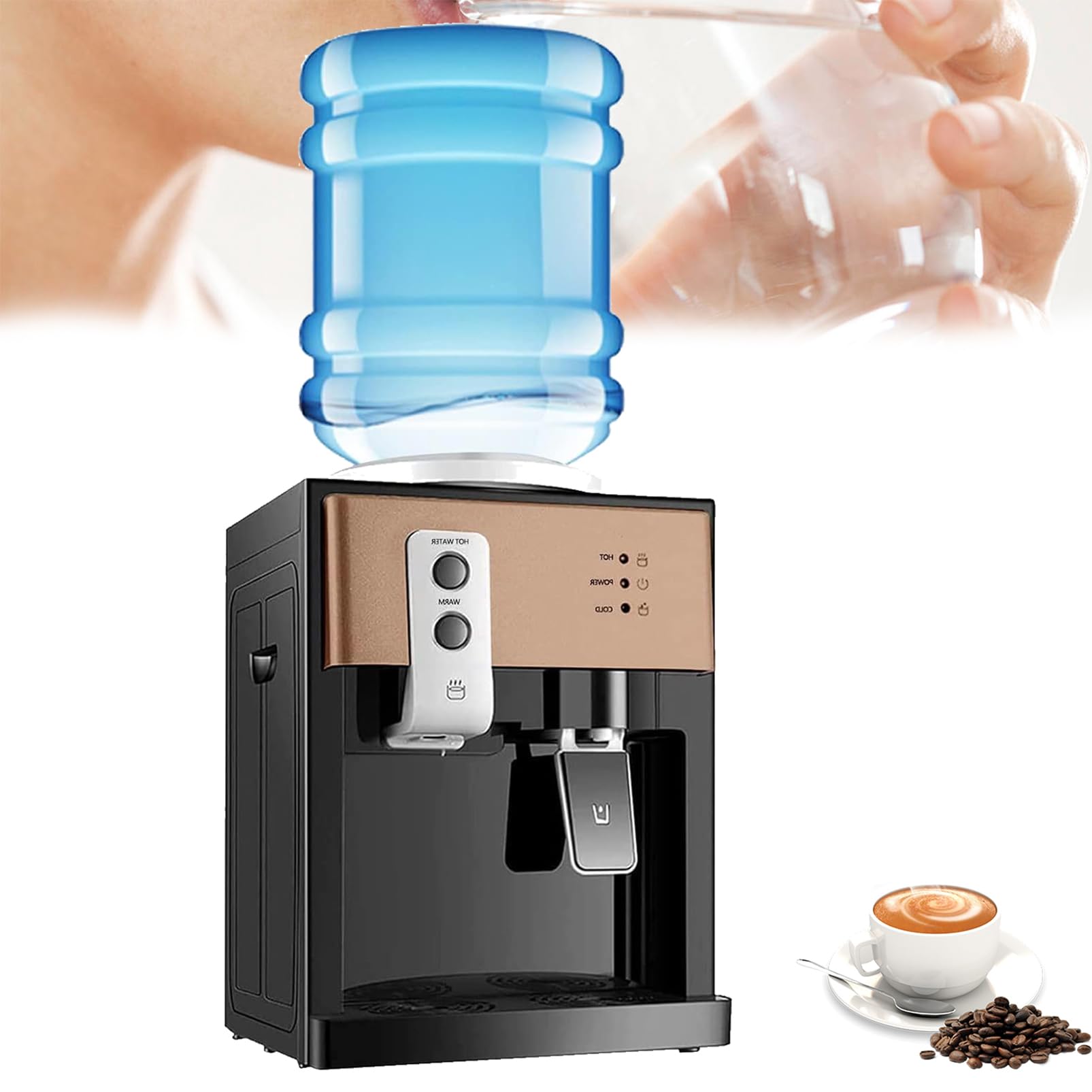 Dispensador de agua con control automático de temperatura fría y caliente