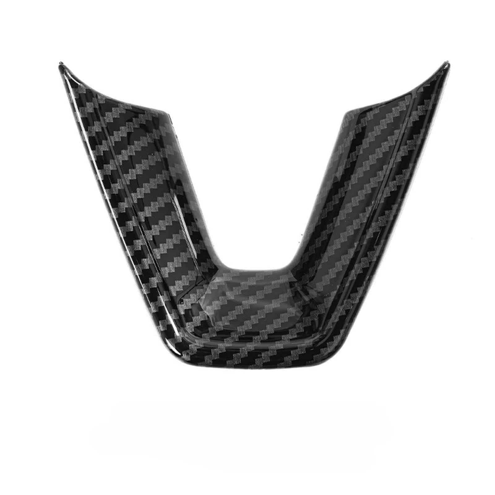 KUWAYO Steering Wheel Patch for 2025 T-e-s-l-a Model 3+ Highland Model Y/YL Juniper Steering Wheel U-Shaped Protective Cover Accessories(Bright Carbon)