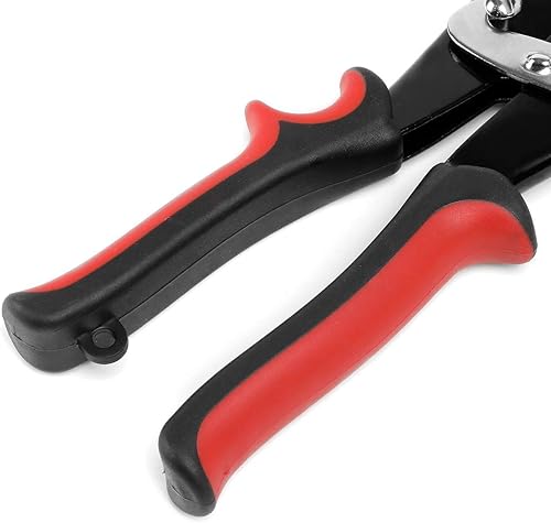 Miniatura 6 de DNA Motoring TOOLS-00110 Herramienta de corte de estaño de acero de alto carbono, mandíbulas dentadas de 10 pulgadas, corte recto de estaño con