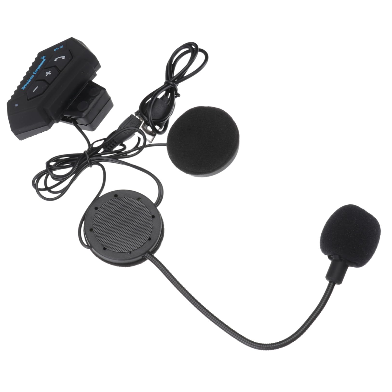 Auricolari Wireless per Casco Moto Impermeabili Risposta Automatica, Leggeri e Confortevoli, Capacità 3.7v/500ma in Plastica per Uso Outdoor su Moto